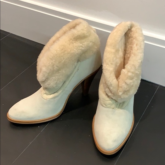 Shearling Suede Bootie - Picture 2 of 5